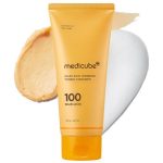 ژل شوینده روشن‌کننده صورت مدی کیوب مدل Kojic Acid Turmeric Toning Cleanser