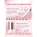 ماشین اصلاح بیکینی شیگلم Smooth Moves Dual-Head Electric Bikini Trimmer - تصویر 3