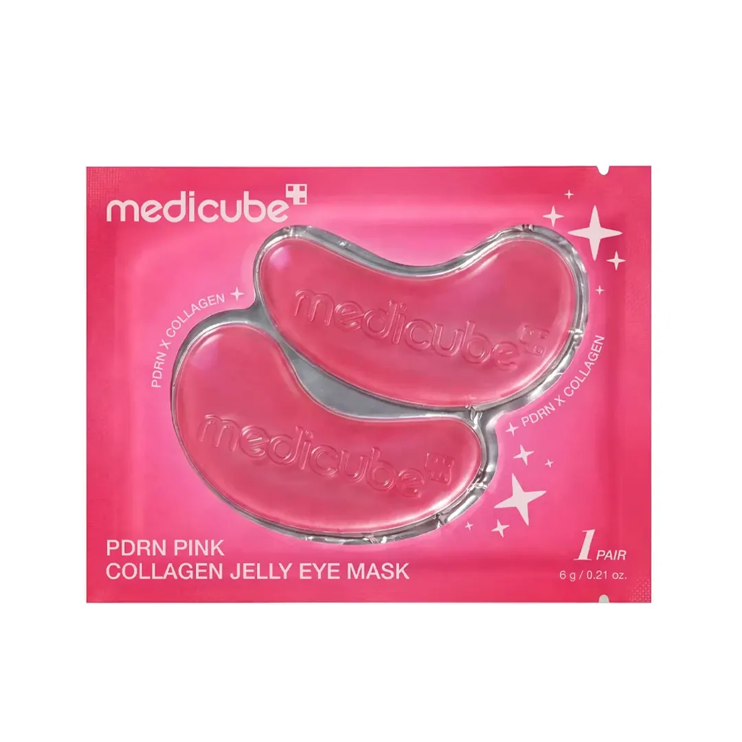 پچ زیر چشم کلاژن و PDRN مدی کیوب حجم 28 عدد | ماسک دور چشم کلاژن وpdrn مدی کیوب | Medicube PDRN Pink Collagen Jelly Eye Mask - تصویر 2